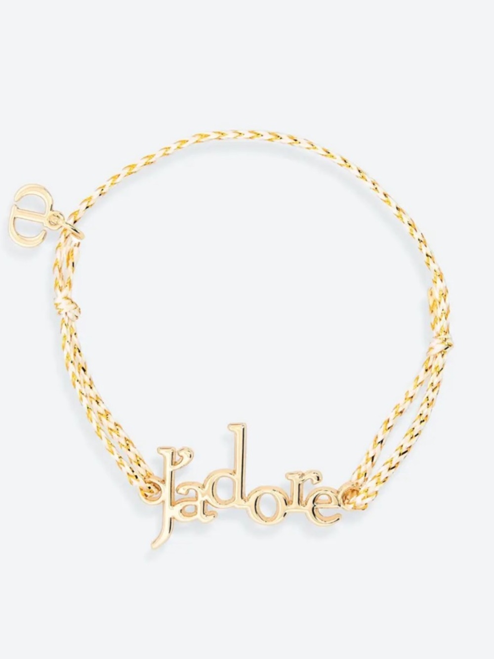 Dior Gold 'j'adore' Logo Bracelet